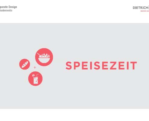 Speisezeit firmenspezifisches Design