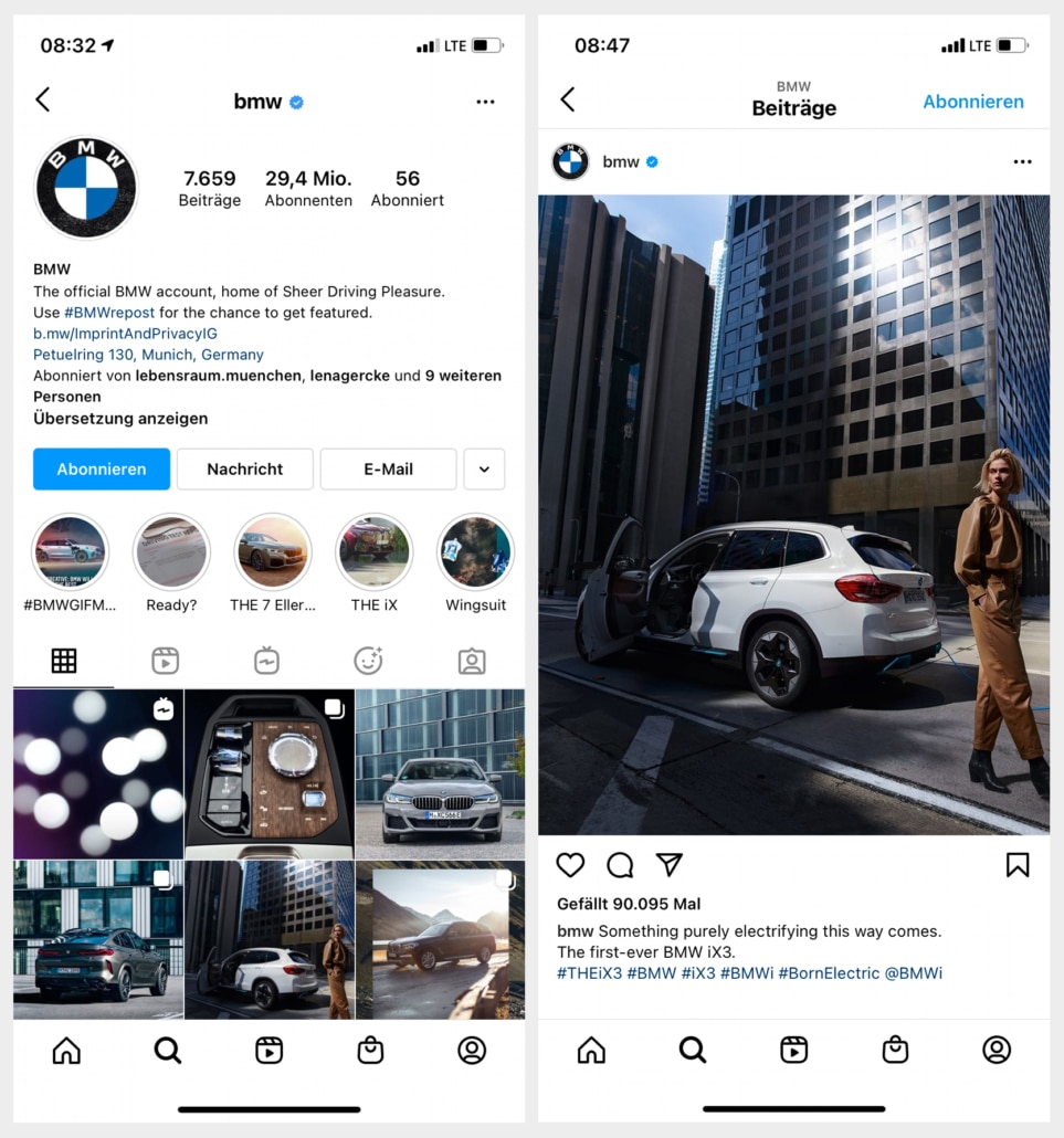 Instagram BMW