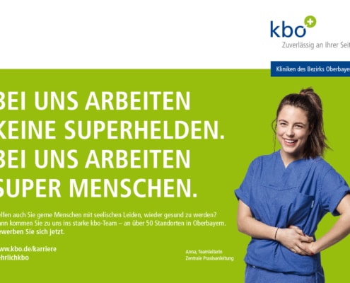 Plakat Employer Branding Pflegerin